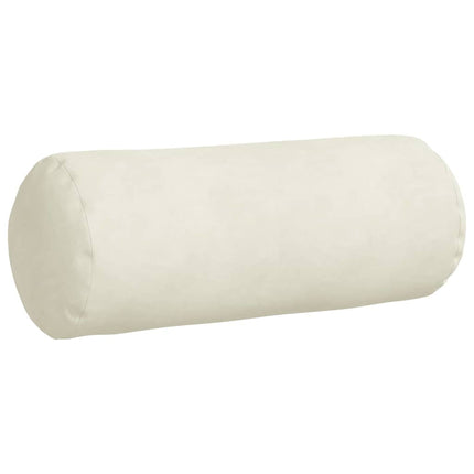 Bolsterkuddar 2 pcs Kräm Ø 15 x 40 cm Kordread tyg