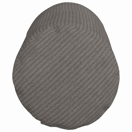 Bolsterkuddar 2 st Kordread tyg Ljusgrå Ø 15 x 40 cm