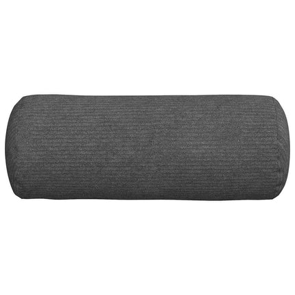 Bolsterkuddar 2 pcs Mörkgrå Ø 15 x 40 cm Kordread tyg