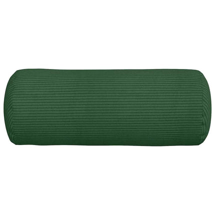 Bolsterkuddar 2 pcs Mörkgrön Ø 15 x 40 cm Kordread tyg