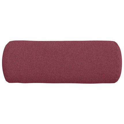 Bolsterkuddar 2 pcs Vinröd Ø 25 x 70 cm tyg