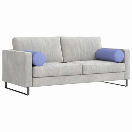 Bolsterkuddar 2 pcs Jeansblå Ø 25 x 70 cm tyg