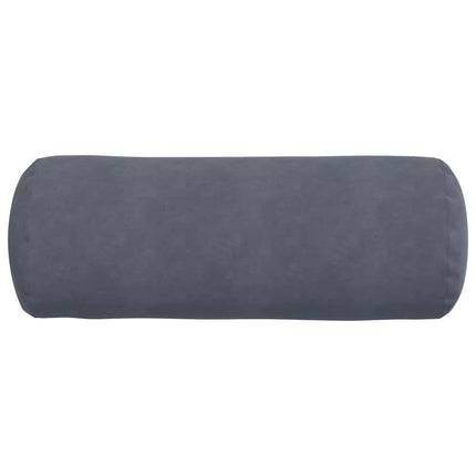 Bolsterkuddar 2 pcs Mörkgrå Ø 25 x 70 cm Kordread tyg