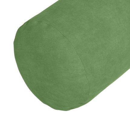 Bolsterkuddar 2 pcs Ljusgrön Ø 25 x 70 cm Kordread tyg