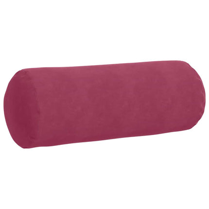 Bolsterkuddar 2 pcs Vinröd Ø 25 x 70 cm Kordread tyg