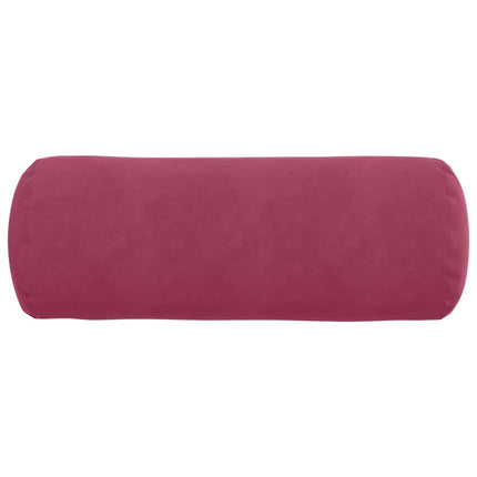 Bolsterkuddar 2 pcs Vinröd Ø 25 x 70 cm Kordread tyg