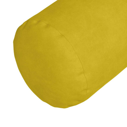 Bolsterkuddar 2 pcs Gul Ø 25 x 70 cm Kordread tyg