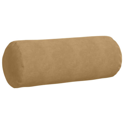 Bolsterkuddar 2 pcs Brun Ø 25 x 70 cm Kordread tyg