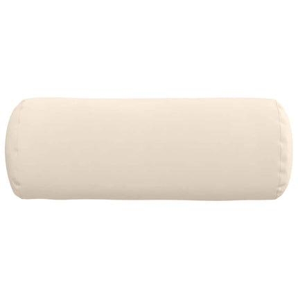 Bolsterkuddar 2 pcs Beige Ø 25 x 70 cm Mikrofiber Tyg