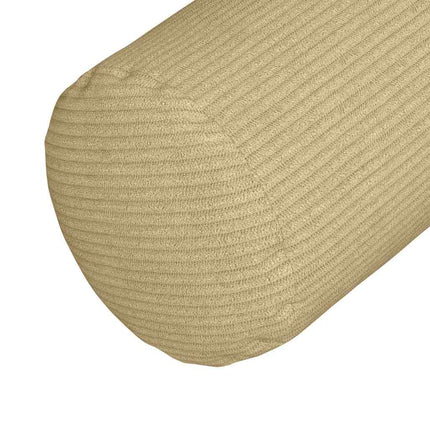 Bolsterkuddar 2 pcs Grågrön Ø 25 x 70 cm Kordread tyg