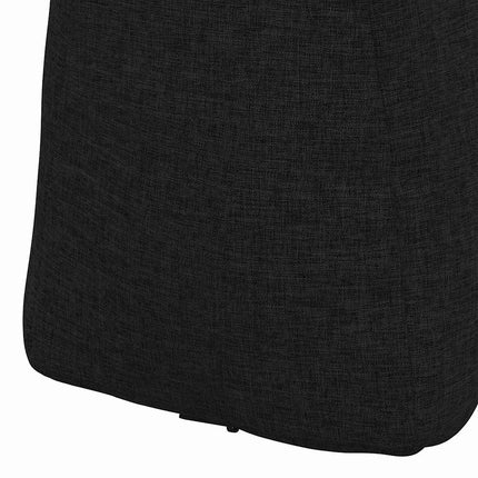 Ryggkudde Svart 45 x 24 x 50 cm tyg
