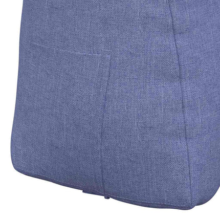 Ryggkudde Jeansblå 45 x 24 x 50 cm tyg