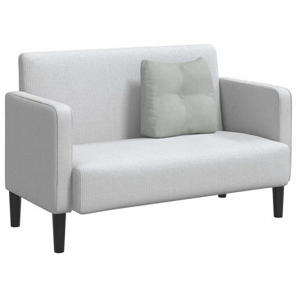 Ryggkudde Ljusgrå 45 x 24 x 50 cm Sammet