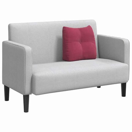 Ryggkudde Vinröd 45 x 24 x 50 cm Sammet