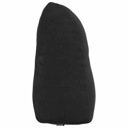 Ryggkudde Svart 45 x 24 x 50 cm Sammet