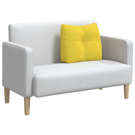 Ryggkudde Ljusgul 60 x 24 x 50 cm tyg