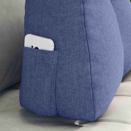 Ryggkudde Jeansblå 60 x 24 x 50 cm tyg
