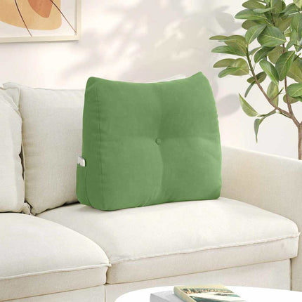 Ryggkudde Ljusgrön 60 x 24 x 50 cm Sammet