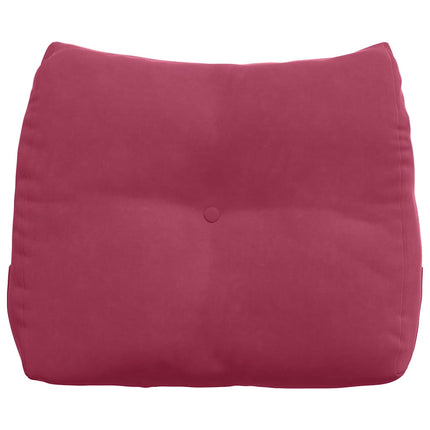 Ryggkudde Vinröd 60 x 24 x 50 cm Sammet