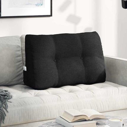 Ryggkudde Svart 80 x 24 x 50 cm tyg