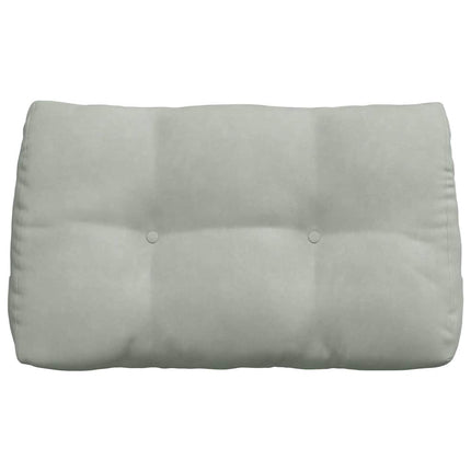 Ryggkudde Ljusgrå 80 x 24 x 50 cm Sammet