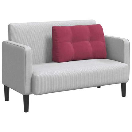 Ryggkudde Vinröd 80 x 24 x 50 cm Sammet