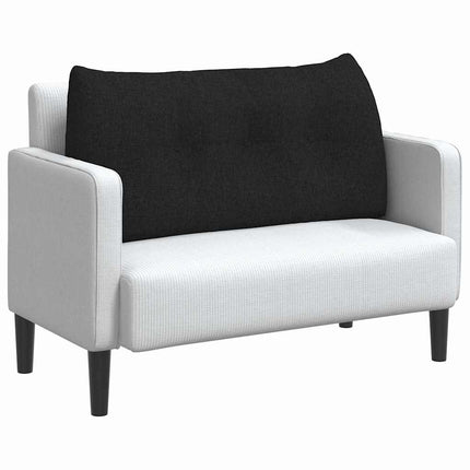 Ryggkudde Svart 100 x 24 x 50 cm tyg