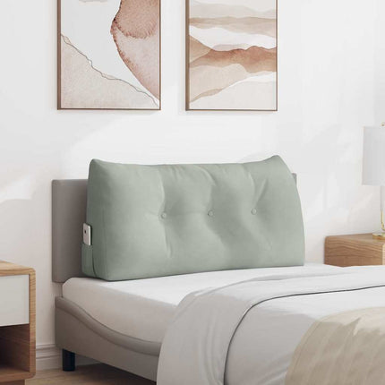 Ryggkudde Ljusgrå 100 x 24 x 50 cm Sammet