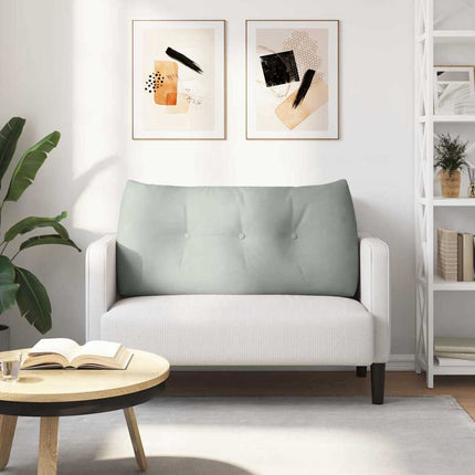Ryggkudde Ljusgrå 100 x 24 x 50 cm Sammet