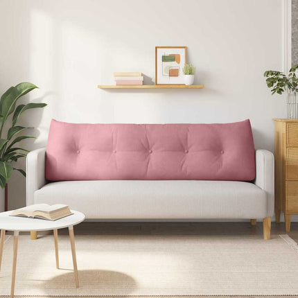 Ryggkudde Rosa 160 x 24 x 50 cm Sammet