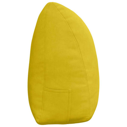 Ryggkudde Gul 160 x 24 x 50 cm Sammet
