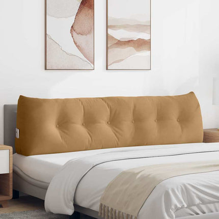 Ryggkudde Brun 180 x 24 x 50 cm Sammet