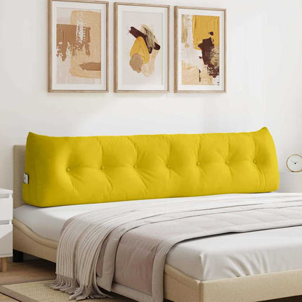 Ryggkudde Gul 200 x 24 x 50 cm Sammet