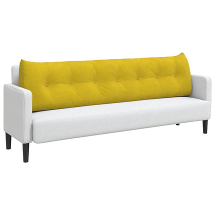 Ryggkudde Gul 200 x 24 x 50 cm Sammet
