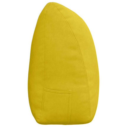 Ryggkudde Gul 200 x 24 x 50 cm Sammet