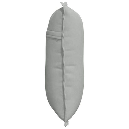 Ryggkudde Ljusgrå 50 x 45 cm Kordread tyg