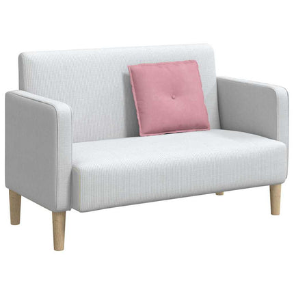 Ryggkudde Rosa 50 x 45 cm Kordread tyg