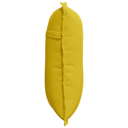 Ryggkudde Gul 50 x 45 cm Kordread tyg