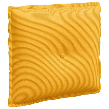 Ryggkudde Ljusgul 50 x 45 cm Kordread tyg