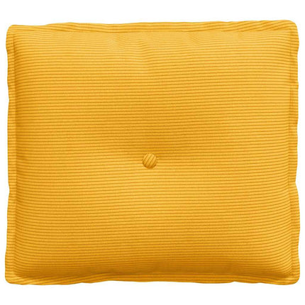 Ryggkudde Ljusgul 50 x 45 cm Kordread tyg