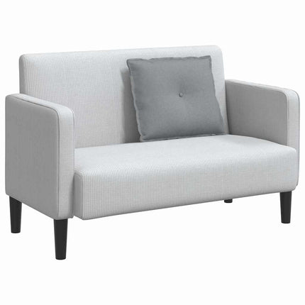 Ryggkudde Ljusgrå 60 x 19 x 50 cm tyg