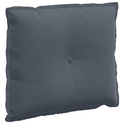Ryggkudde Mörkgrå 60 x 50 cm Kordread tyg