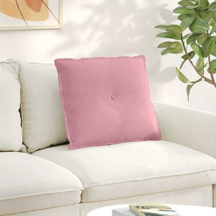 Ryggkudde Rosa 60 x 50 cm Kordread tyg