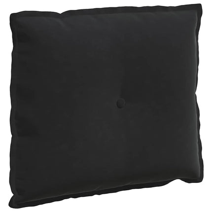 Ryggkudde Svart 60 x 50 cm Kordread tyg