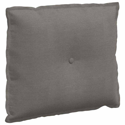 Ryggkudde Ljusgrå 60 x 50 cm Kordread tyg