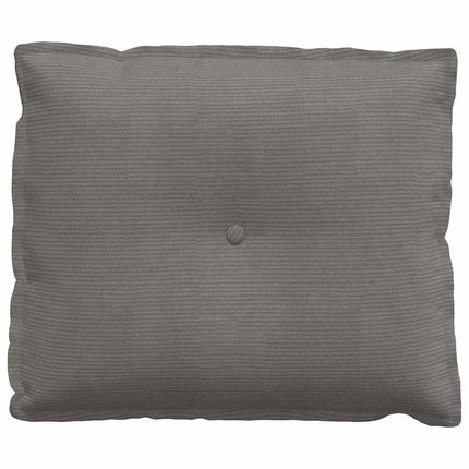 Ryggkudde Ljusgrå 60 x 50 cm Kordread tyg