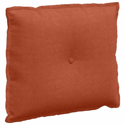 Ryggkudde Röd orange 60 x 50 cm Kordread tyg