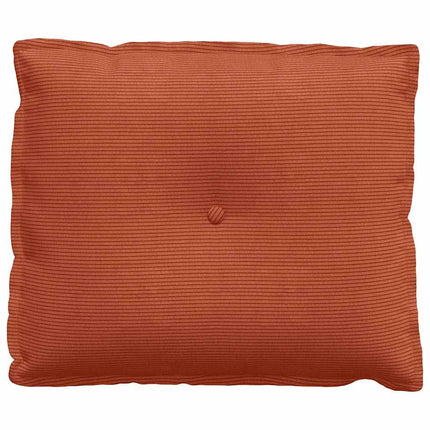 Ryggkudde Röd orange 60 x 50 cm Kordread tyg