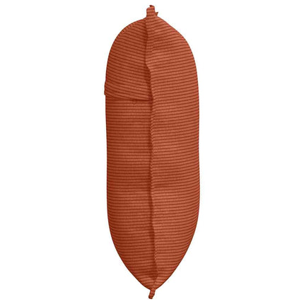 Ryggkudde Röd orange 60 x 50 cm Kordread tyg