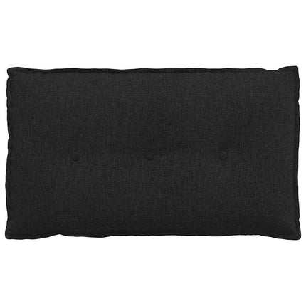 Ryggkudde Svart 80 x 19 x 50 cm tyg
